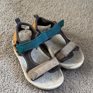 OshKosh B'gosh Teal and Yellow Kids Sandals